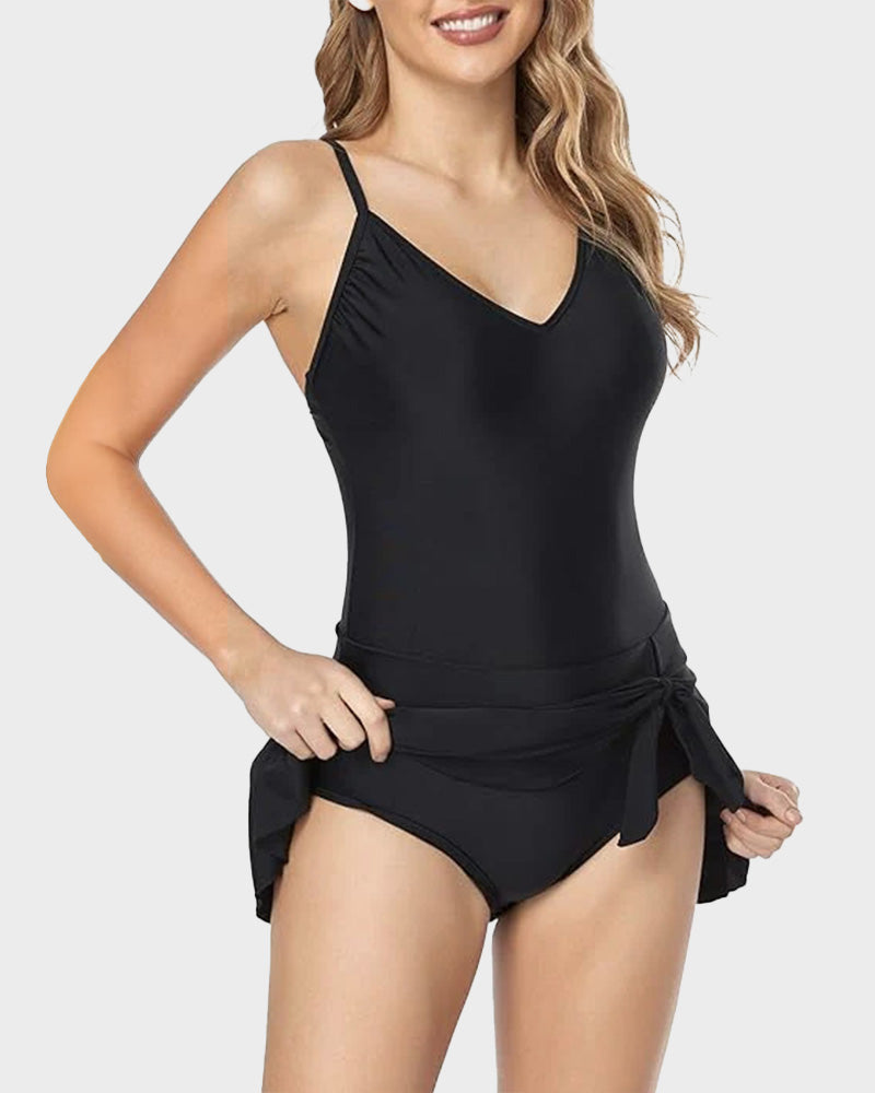 Kadın Karın Kontrollü Slim Fit Mayo