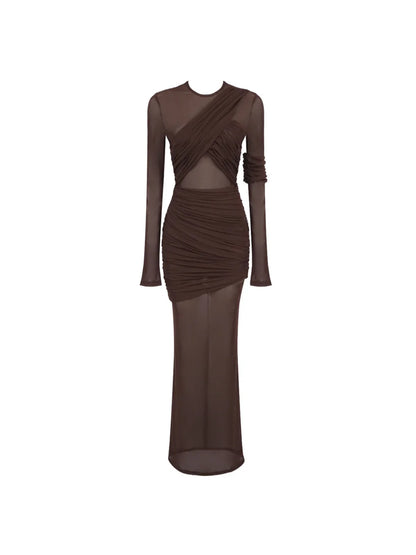 Sienna Mesh Maxi Elbise