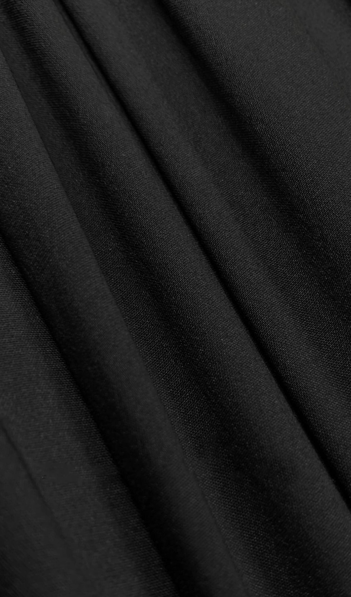 Siyah Slim Fit Midi Elbise