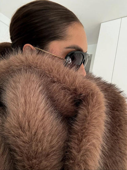 Zosia Lüks Suni Kürk Mont