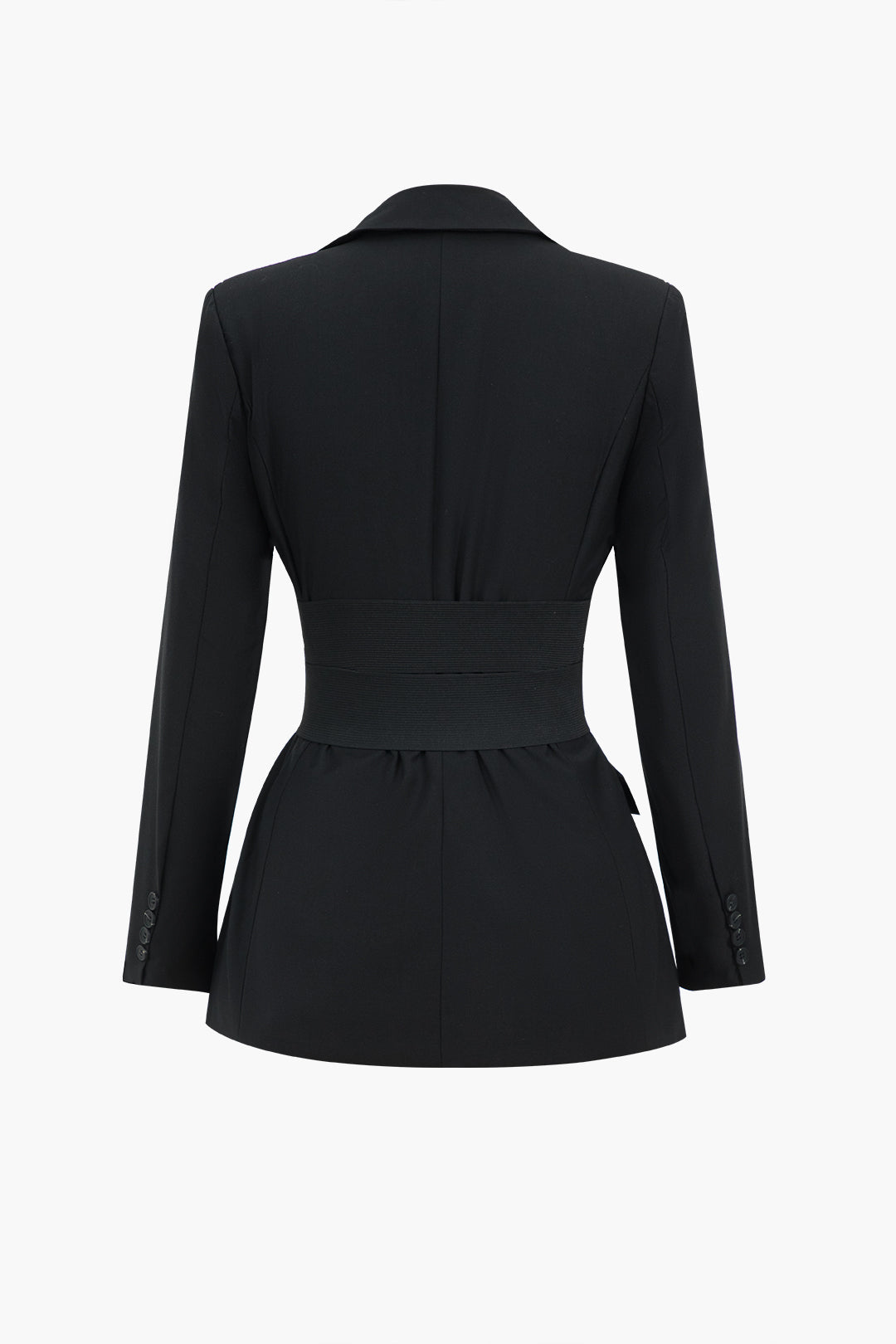 Düğmeli Çentikli Yaka Blazer