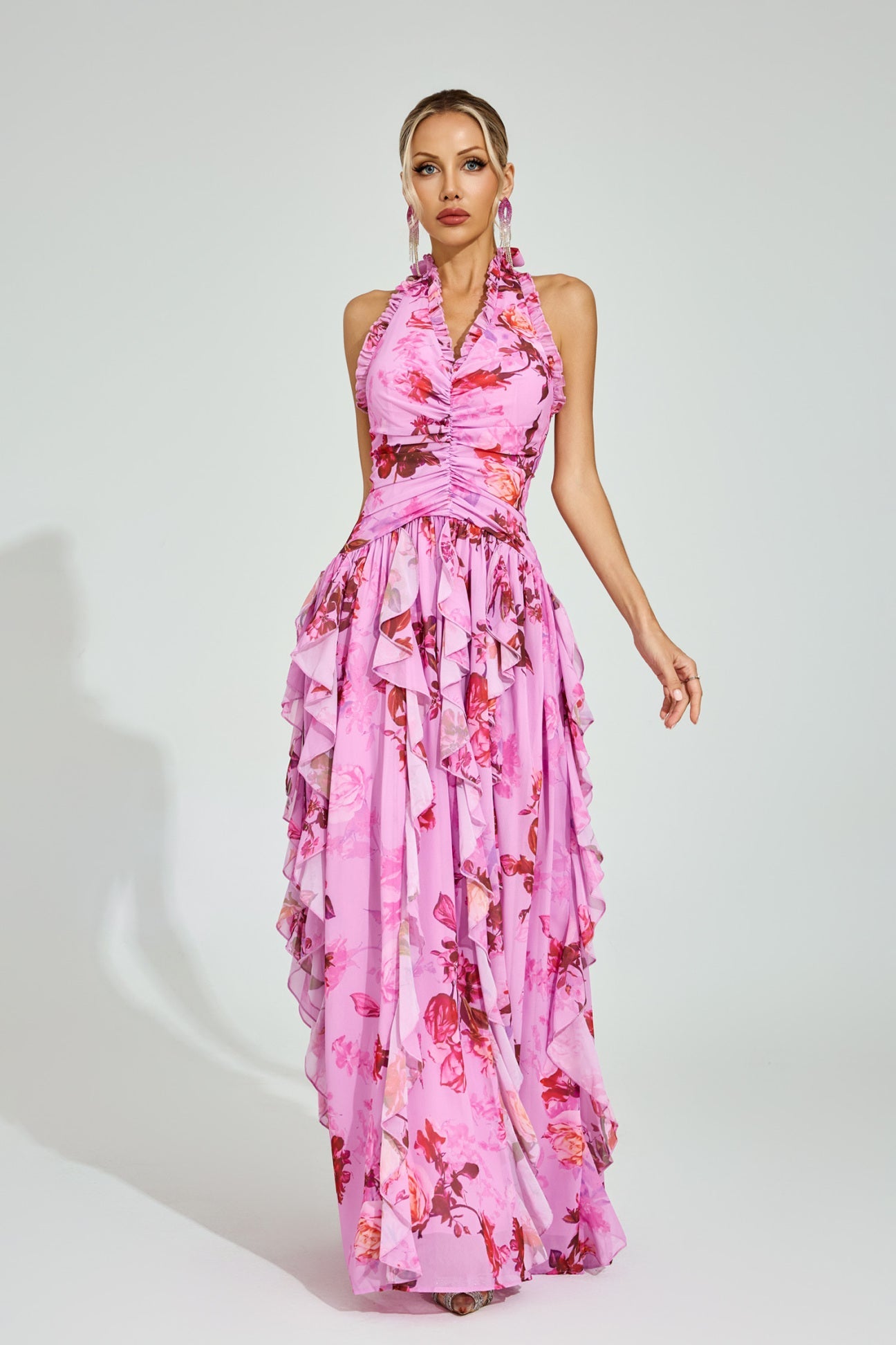 Riviera Bloom Maxi Elbise