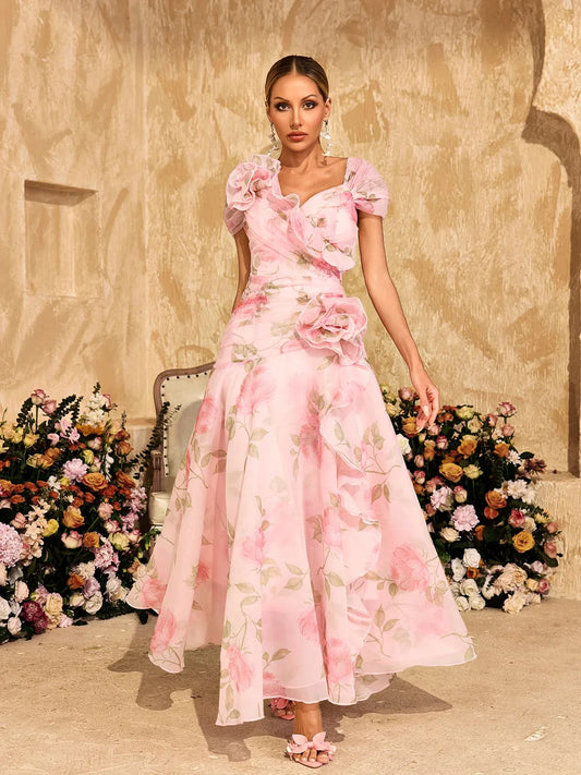 Rosalie Bahçe Maxi Elbisesi