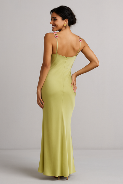 Aurora Maxi Elbise-Pembe