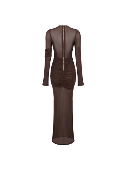 Sienna Mesh Maxi Elbise