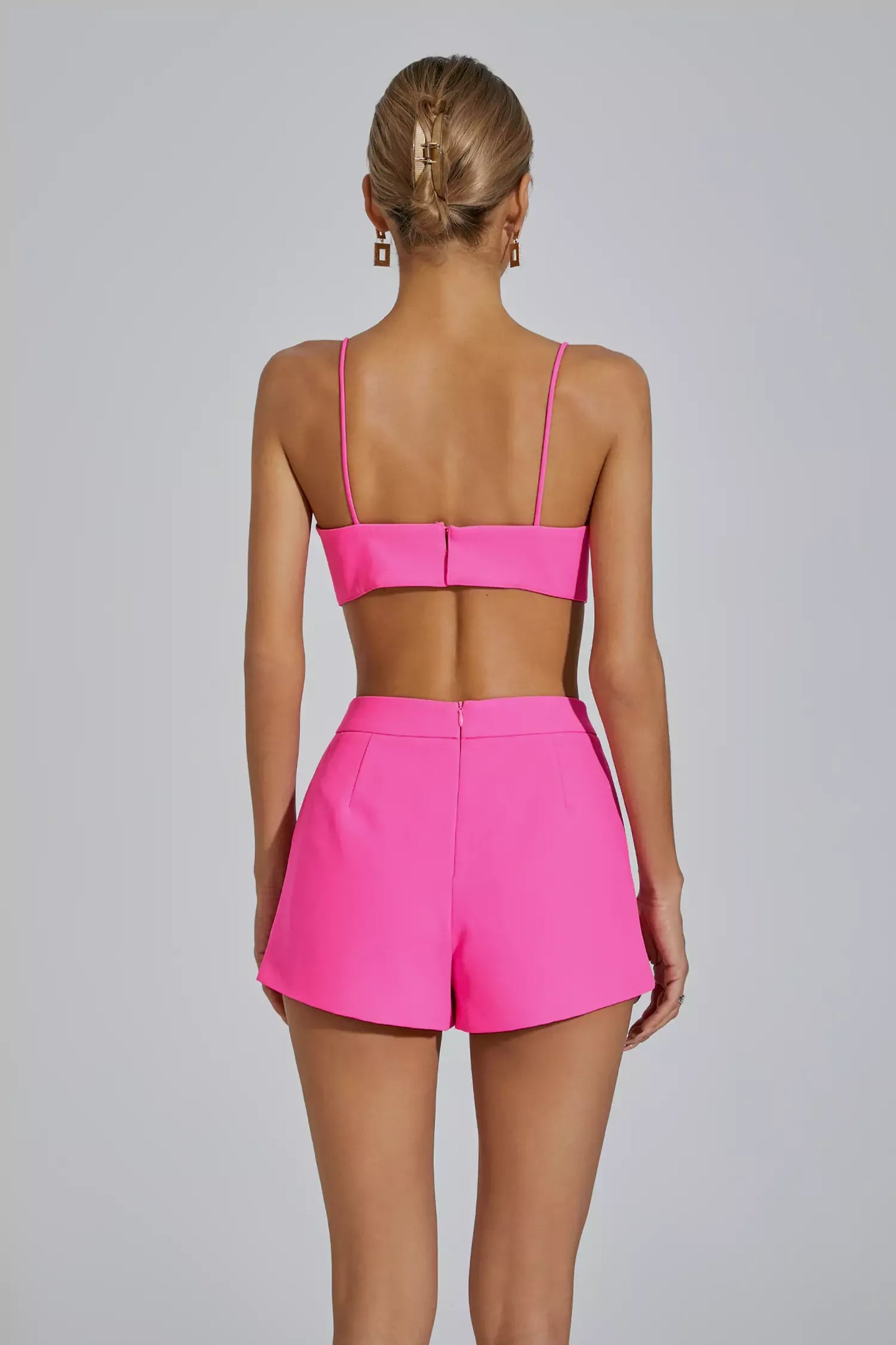 Adelee Różowy Garnitur Marynarka