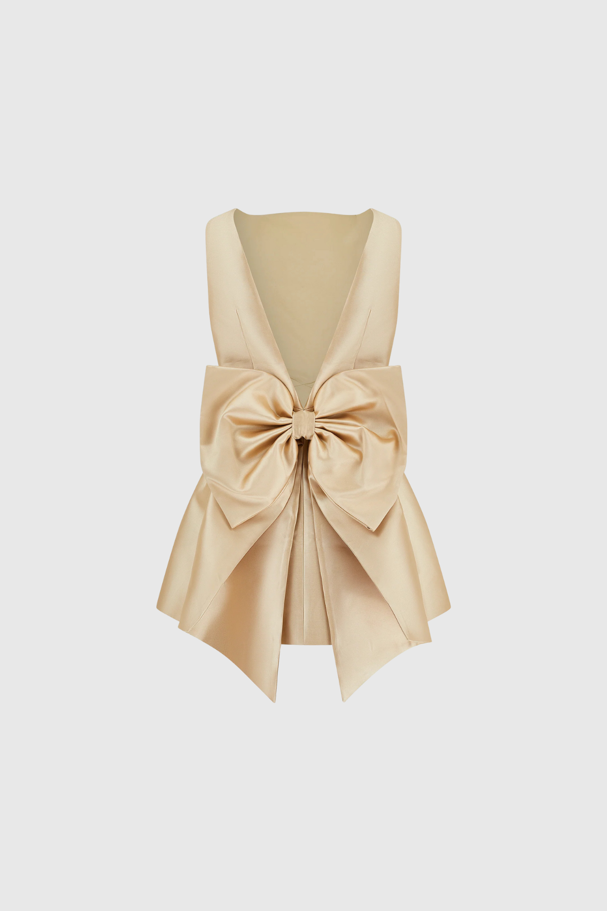 Amatus Kolsuz Sırtı Açık Fiyonklu Mini Elbise