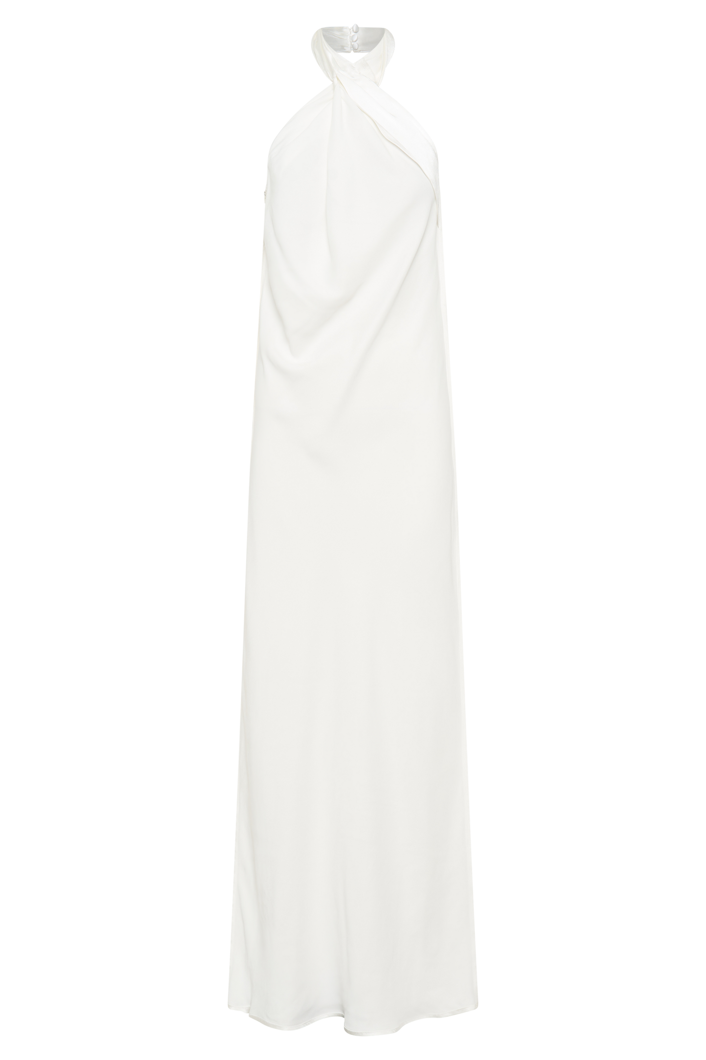 Laura Askılı Saten Elbise