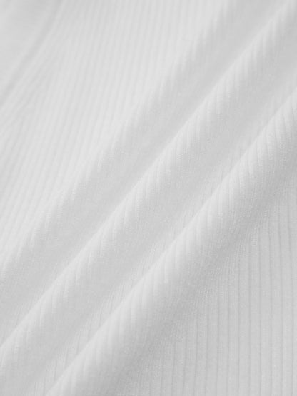 Gładki, prążkowany sweter-kamizelka