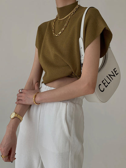 Wygodny, solidny sweter-kamizelka