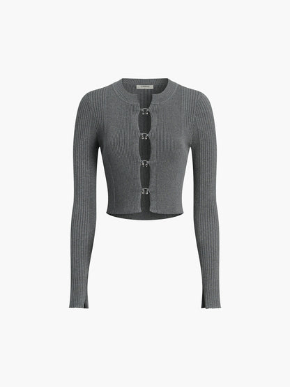 Xylia Toka Detaylı Fitilli Triko Üst Ceket