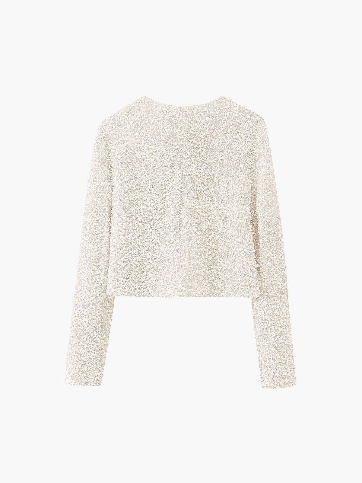 Kurtka z aksamitu z cekinami i kokardką 