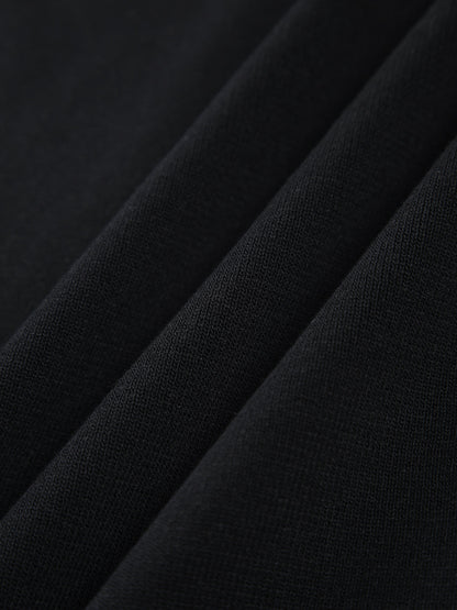 Kontrast Kesim Kesim Maxi Örme Elbise