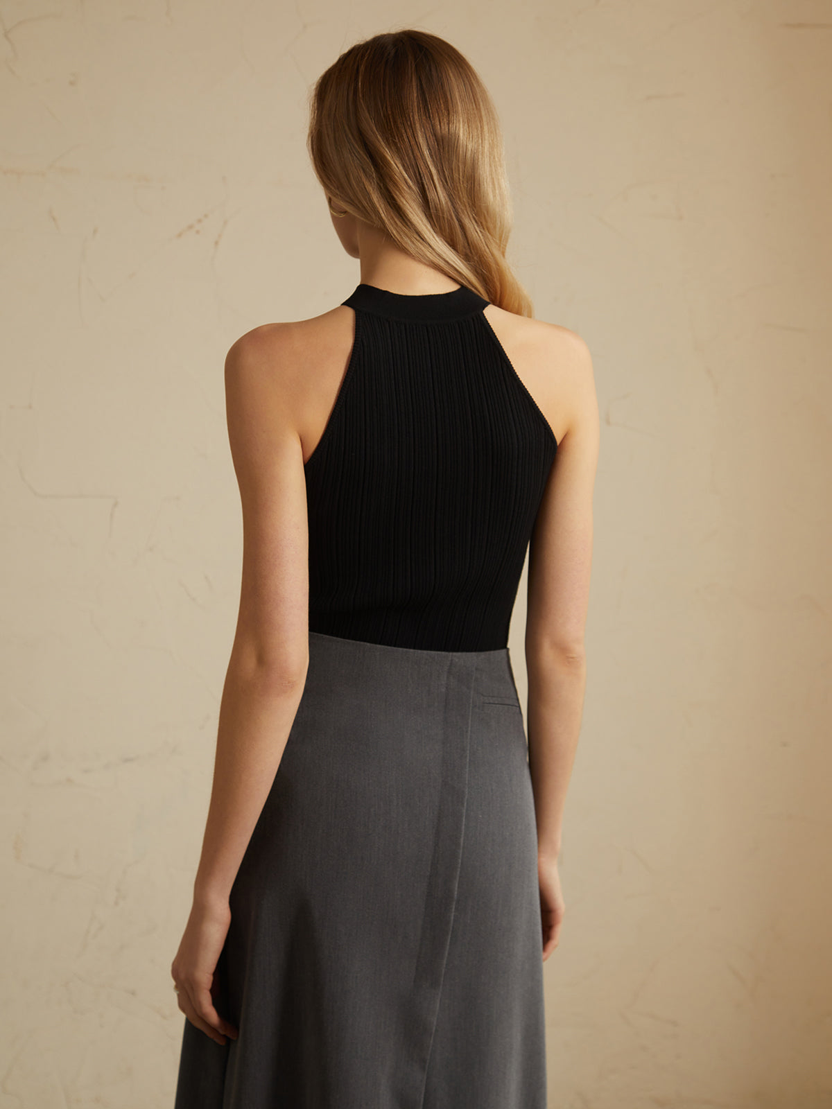 Kamizelka sweterkowa zapinana na guziki w stylu vintage