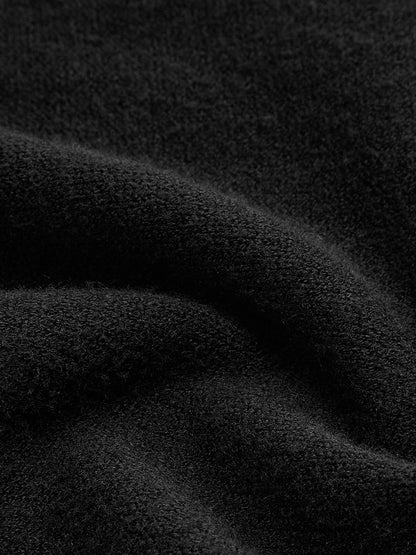 Balıkçı Yaka Düğmeli Kemerli Örme Maxi Elbise