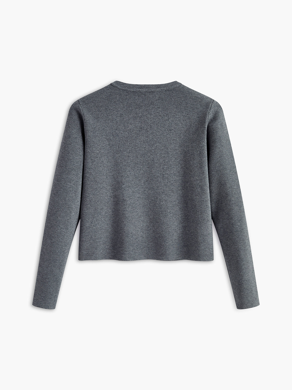 Kardigan dzianinowy z okrągłym dekoltem i guzikami