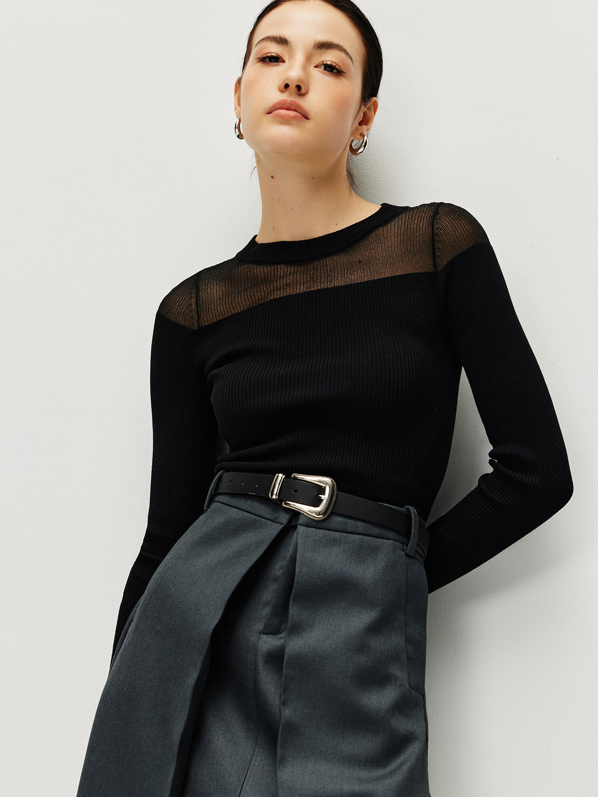 Yarı Şeffaf Panel Örgü Üst