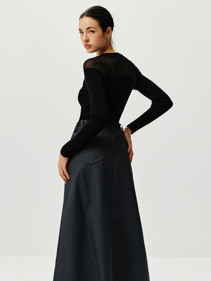 Yarı Şeffaf Panel Örgü Üst