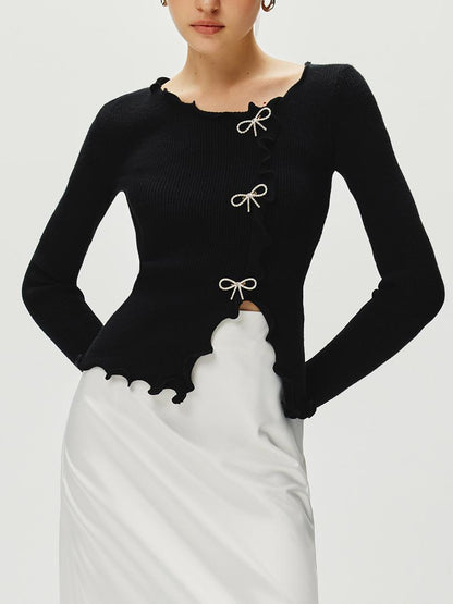 Yapay Elmas Fiyonk Marul Kenarlı Kazak