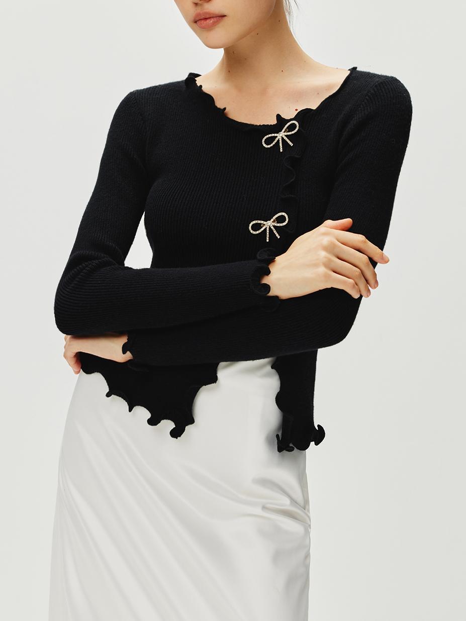 Yapay Elmas Fiyonk Marul Kenarlı Kazak