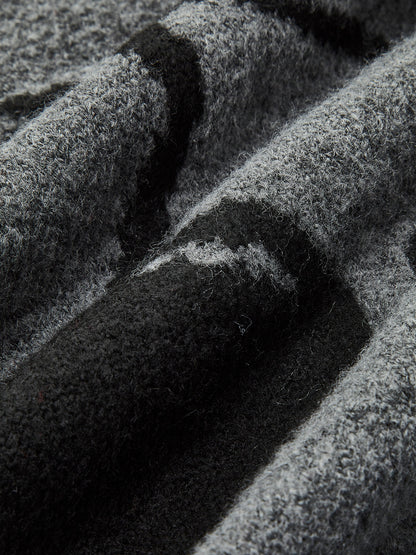 Sweter z mieszanki bawełny z nadrukiem wiśniowym