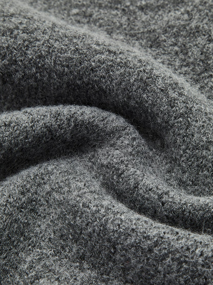 Sweter z mieszanki bawełny z nadrukiem wiśniowym