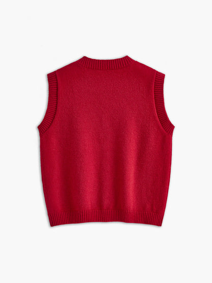 Dzianinowy top zapinany na guziki na co dzień