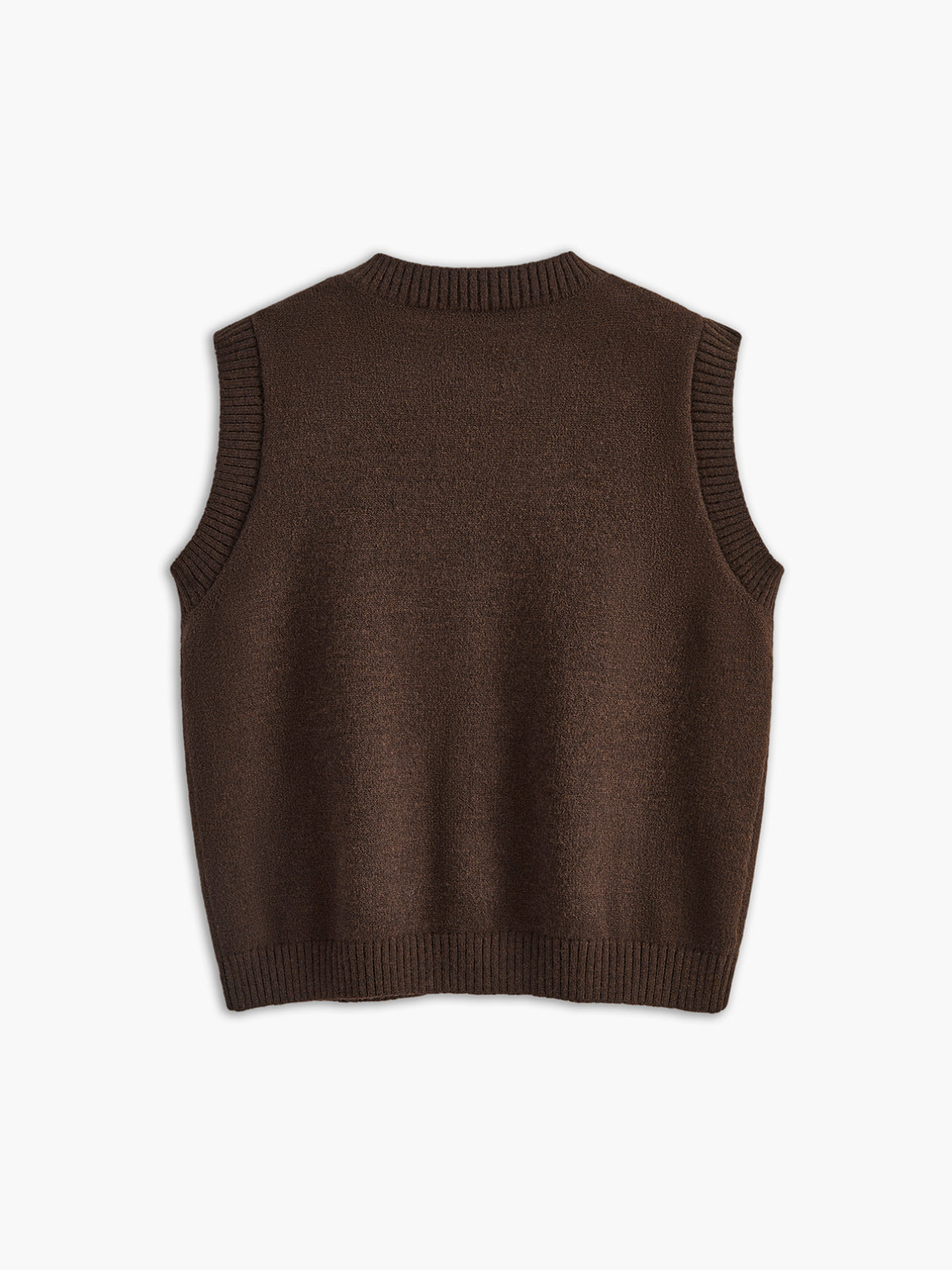 Dzianinowy top zapinany na guziki na co dzień