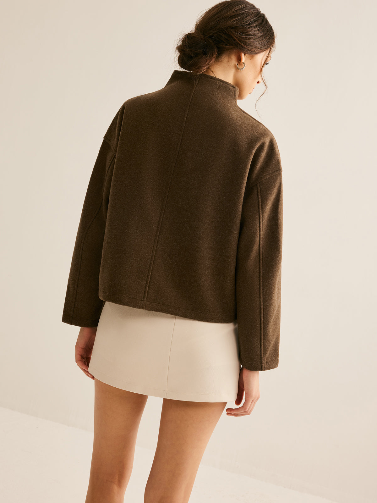 İkili Fermuarlı Kaban