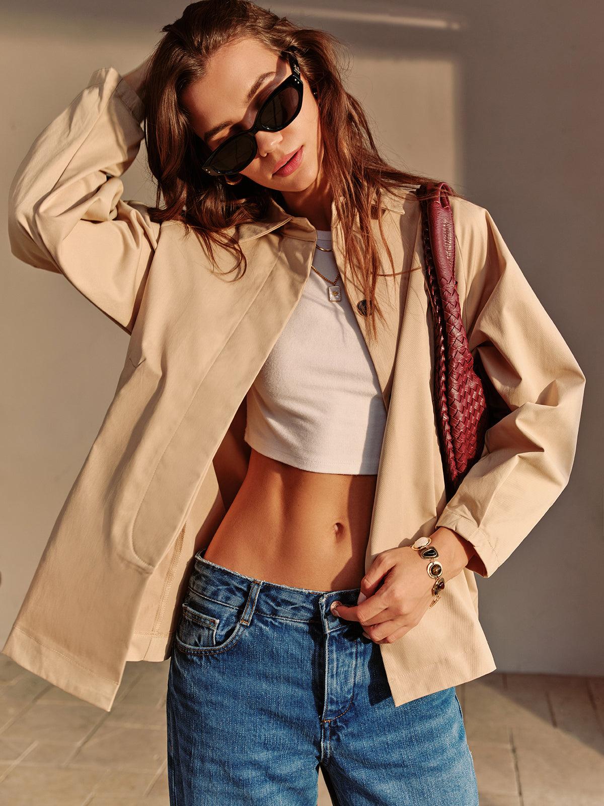 Beige Elegance Trençkot