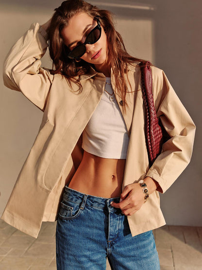 Beige Elegance Trençkot