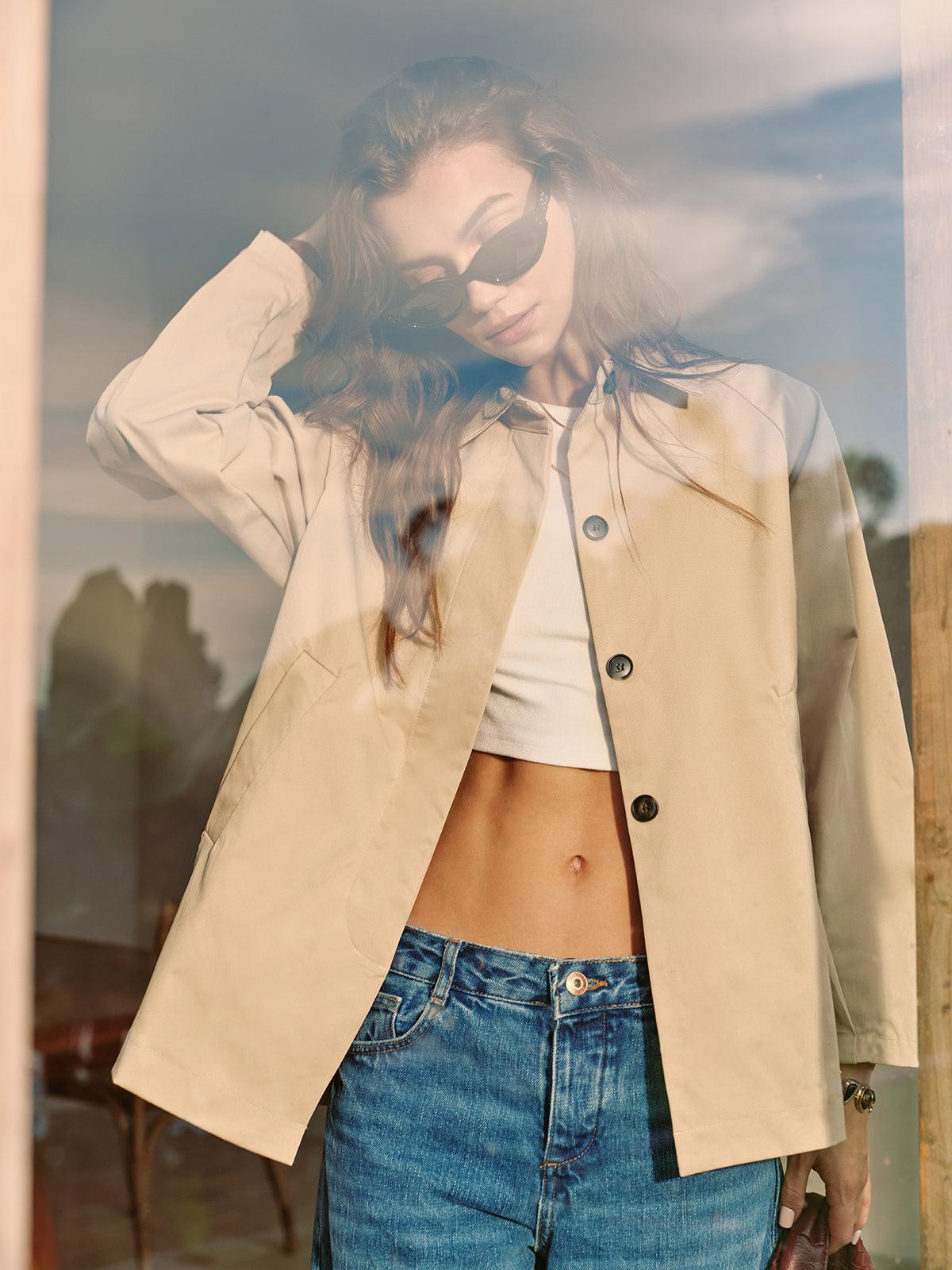 Beige Elegance Trençkot