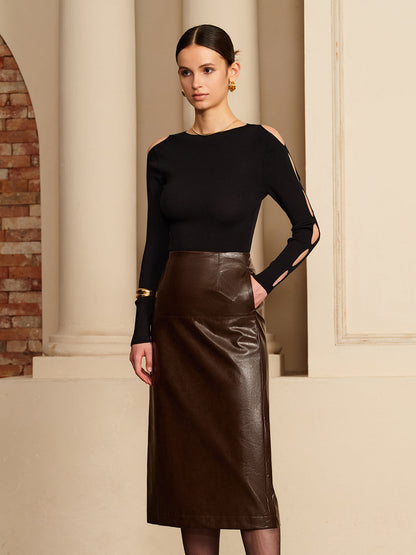 Bluzka z prostym rękawem