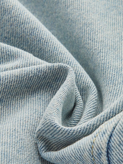 Açık Mavi Oversize Denim Ceket