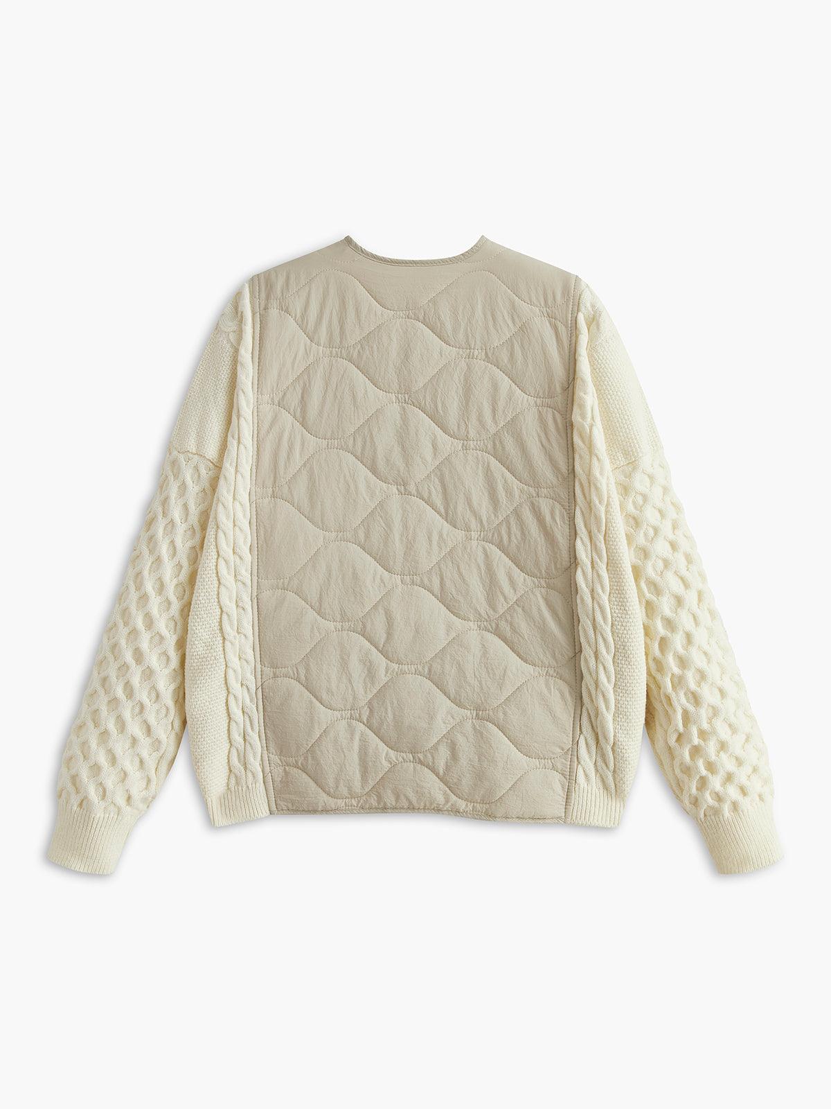Quilted Harmony Knit Mont Ceket