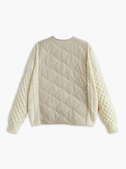 Quilted Harmony Knit Mont Ceket