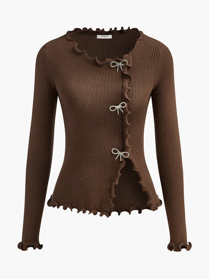 Yapay Elmas Fiyonk Marul Kenarlı Kazak