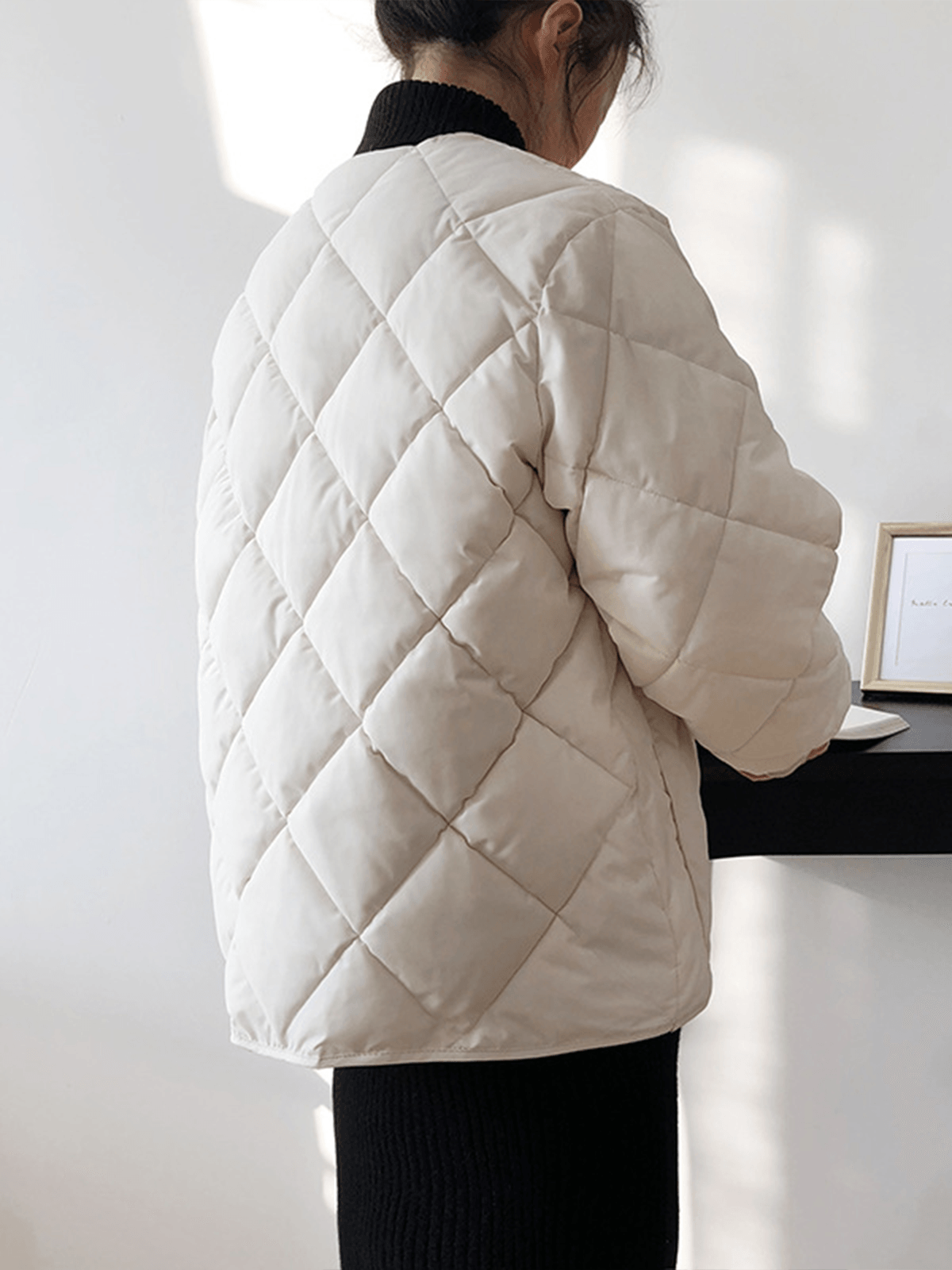 Dikiş Detaylı Kapitone jacket