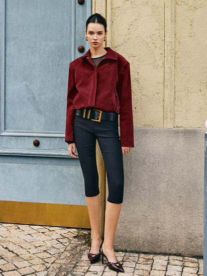 Aksamitna marynarka z wyrafinowaniem