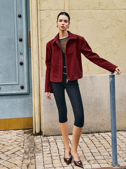 Aksamitna marynarka z wyrafinowaniem