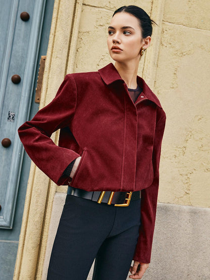 Aksamitna marynarka z wyrafinowaniem