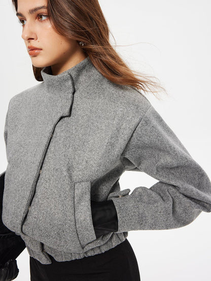 Elegant Wool Kısa Mont