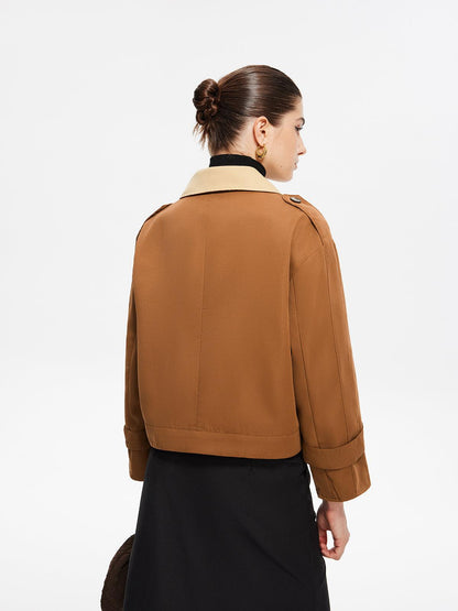 Contempo Crop Trençkot