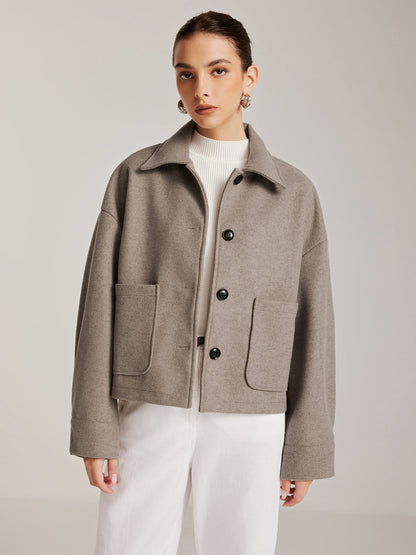 Göğüslü Vardiyalı Polo Kısa Kaban