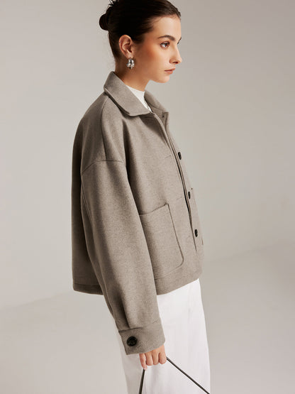 Göğüslü Vardiyalı Polo Kısa Kaban