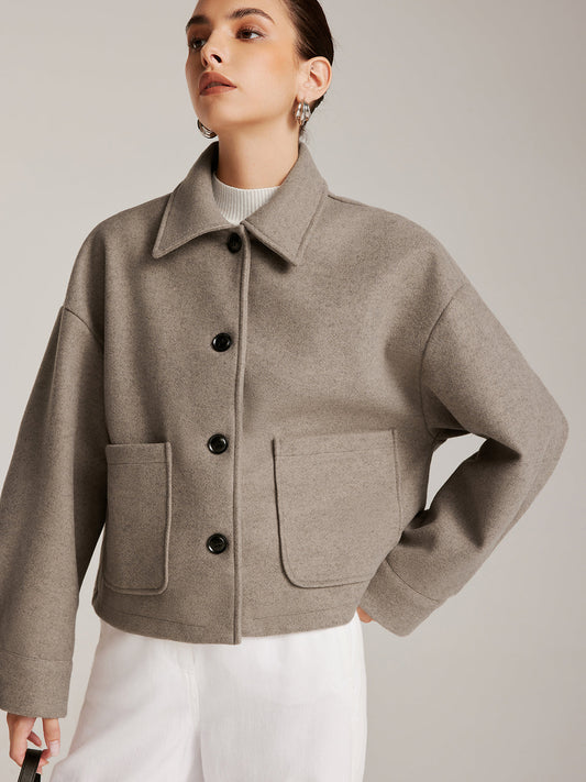 Göğüslü Vardiyalı Polo Kısa Kaban