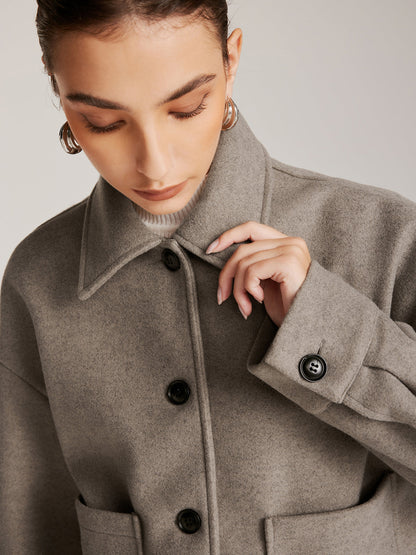 Göğüslü Vardiyalı Polo Kısa Kaban