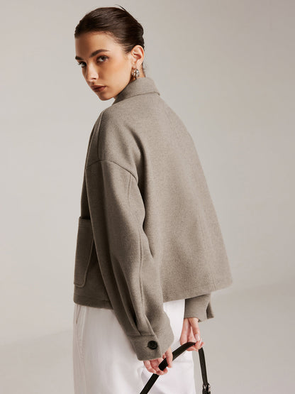 Göğüslü Vardiyalı Polo Kısa Kaban