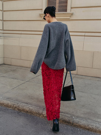 Sweter z mieszanki wełny