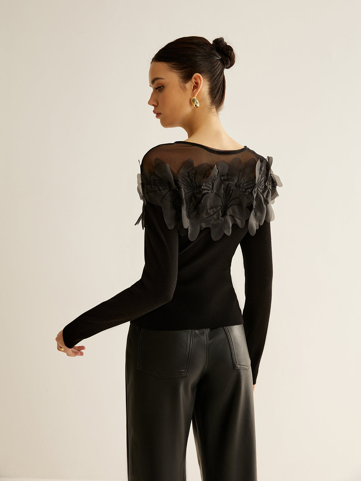 Zephyrine Çiçek Dekorlu Bluz